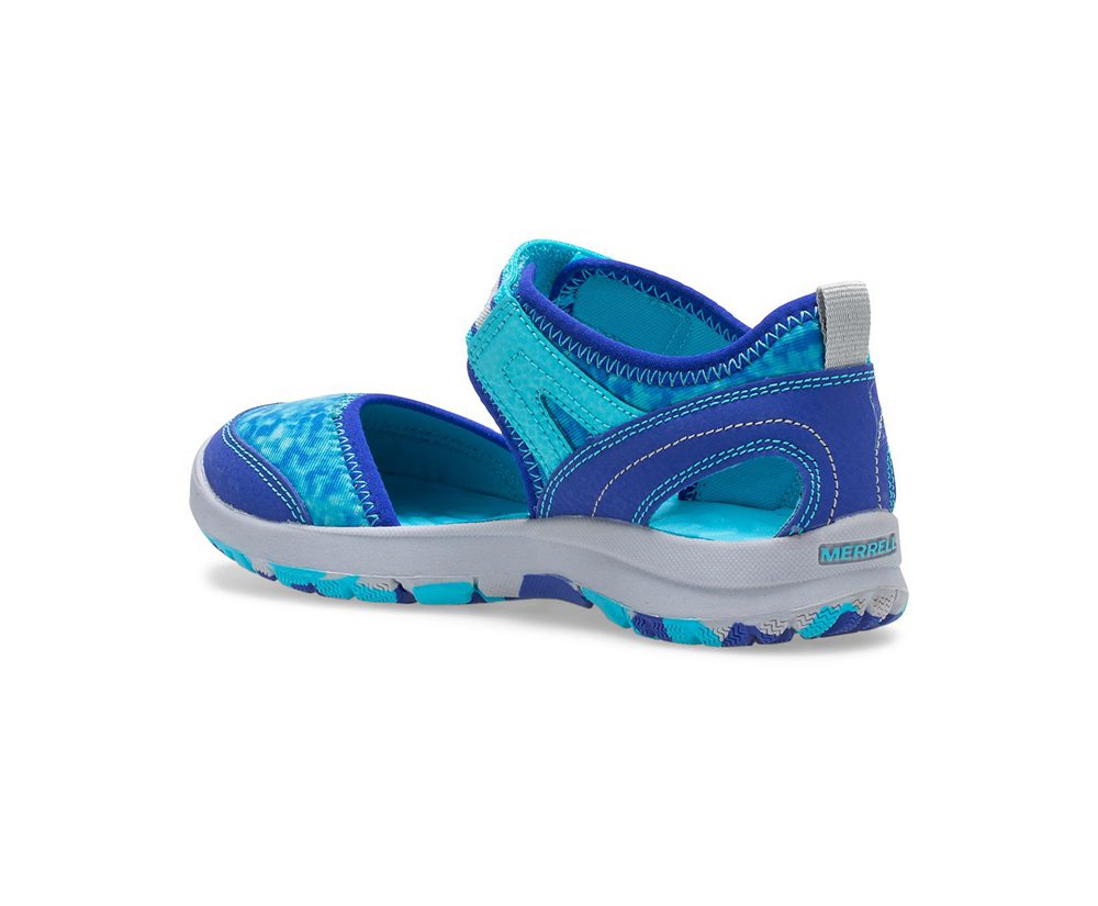 Sandały Merrell Dziecięce Niebieskie/Turkusowe - Hydro Moc Monarch 3.0 - 860712-FUT